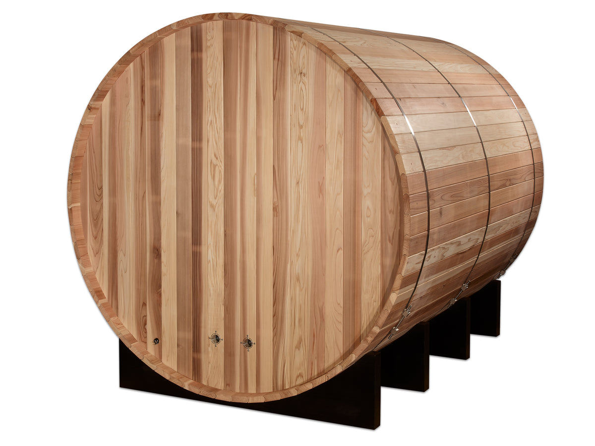Golden Designs Klosters 6-Person Outdoor Barrel Traditional Sauna