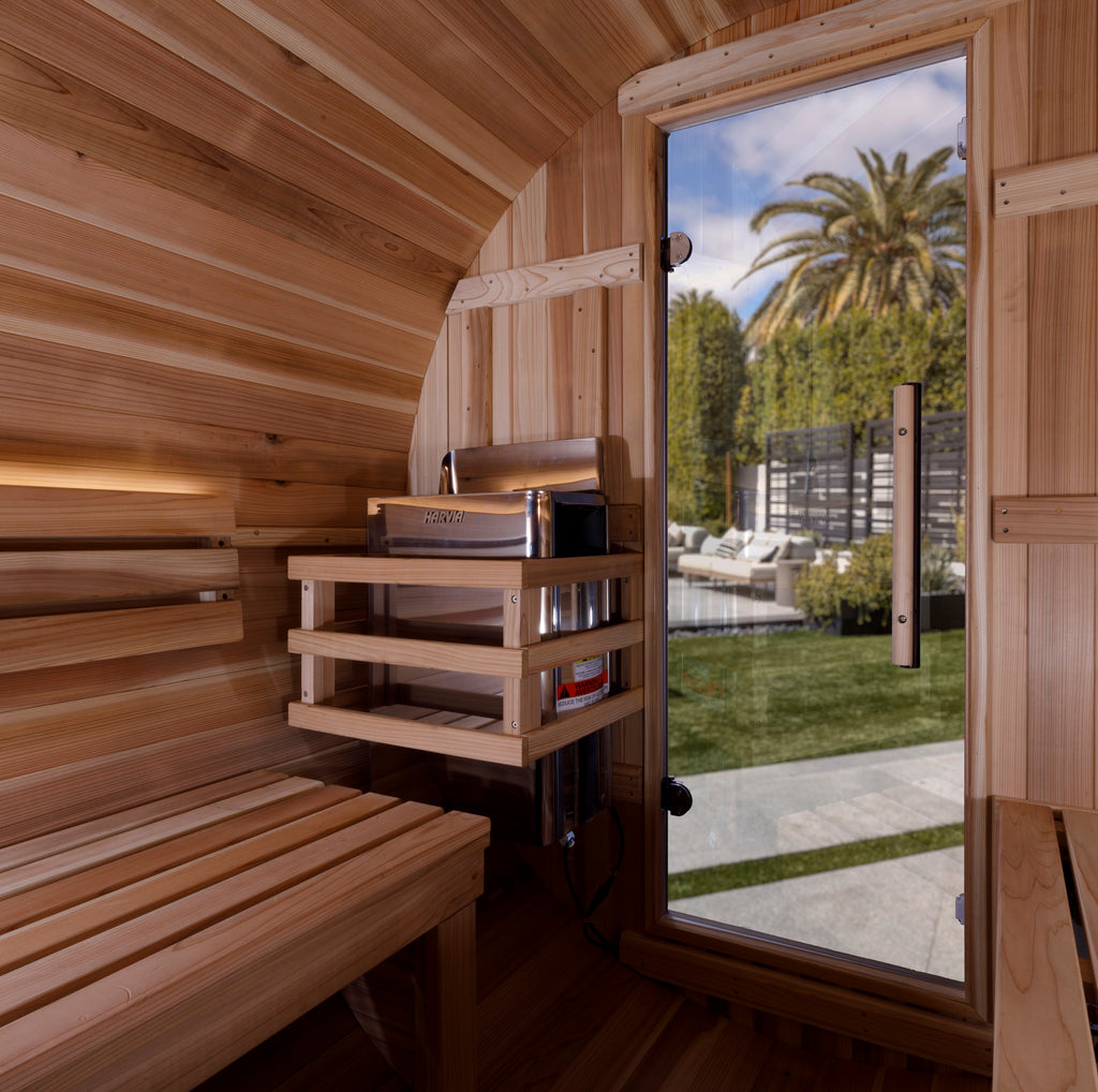 Golden Designs Zurich 4-Person Outdoor Barrel Traditional Sauna