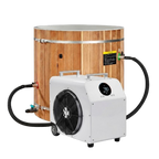 Dynamic Cold Therapy Barrel Cold Plunge - Pacific Cedar Exterior & PVC Interior