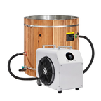 Dynamic Cold Therapy Barrel Cold Plunge - Pacific Cedar Exterior & Stainless Steel Interior