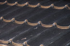 Close-up of the roof tiles on the Dundalk CT Granby 3-Person Outdoor Cabin Sauna