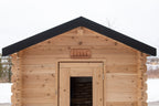 Front door of the Dundalk CT Granby 3-Person Outdoor Cabin Sauna