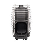 Huum Hive Flow 9.8kW wood-burning sauna stove with stainless steel stone cage