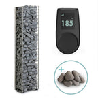 Huum Cliff Mini 3.5kW Sauna Heater package with UKU control panel and sauna stones