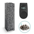 Huum Cliff 10.5kW Sauna Heater package with UKU control panel and sauna stones