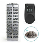 Huum Steel 9kW Sauna Heater package with UKU control panel and sauna stones