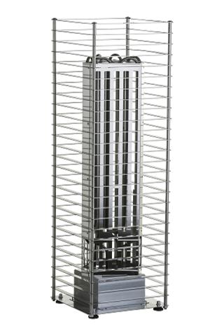 Huum Cliff 10.5kW Sauna Heater showing the heating elements without stones