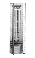 Huum Cliff Mini 3.5kW Sauna Heater showing the heating elements without stones, front view