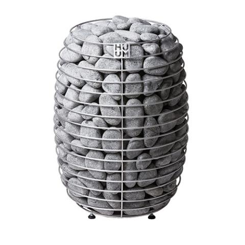 Huum Hive 18kW Sauna Heater front view with sauna stones