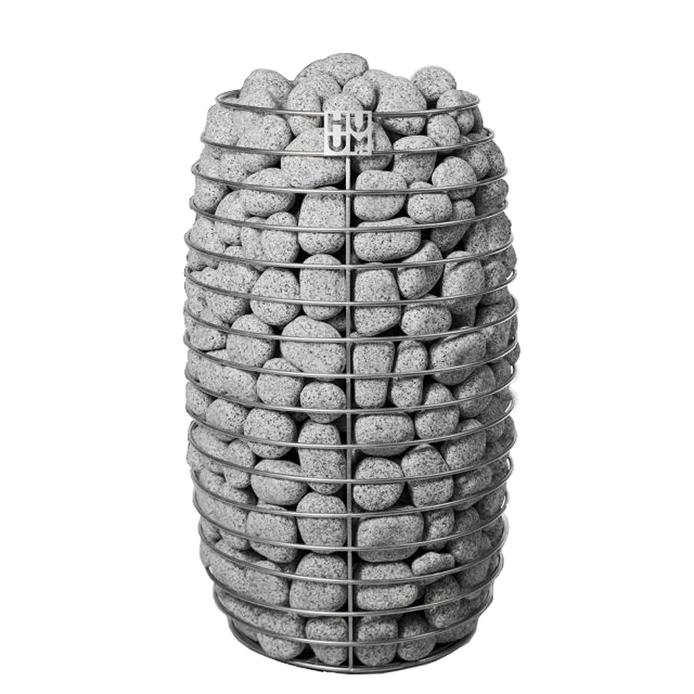 Huum Hive Mini 9kW Sauna Heater front view with sauna stones