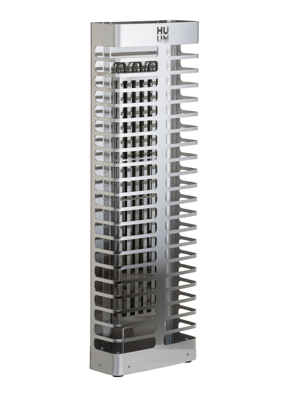 Huum Steel Mini 3.5kW Sauna Heater front view with sauna stones