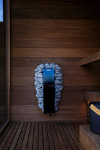 Harvia Spirit 9kW Sauna Heater mounted on a sauna wall
