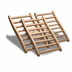 S-Shape Hemlock Wood Sauna Backrest (Set of 3)