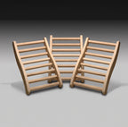 S-Shape Hemlock Wood Sauna Backrest (Set of 3)