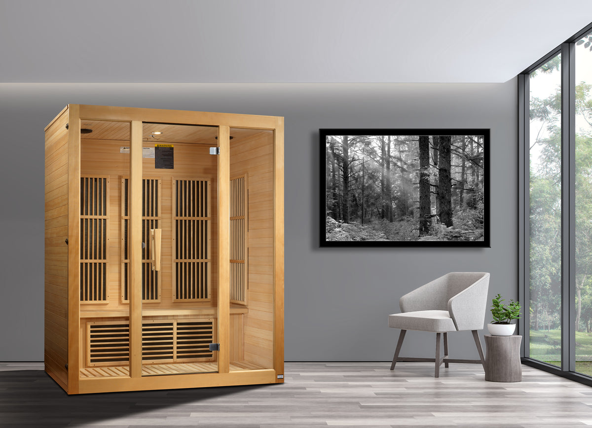 Maxxus Bellevue 3-Person Indoor Infrared Sauna (Low EMF)