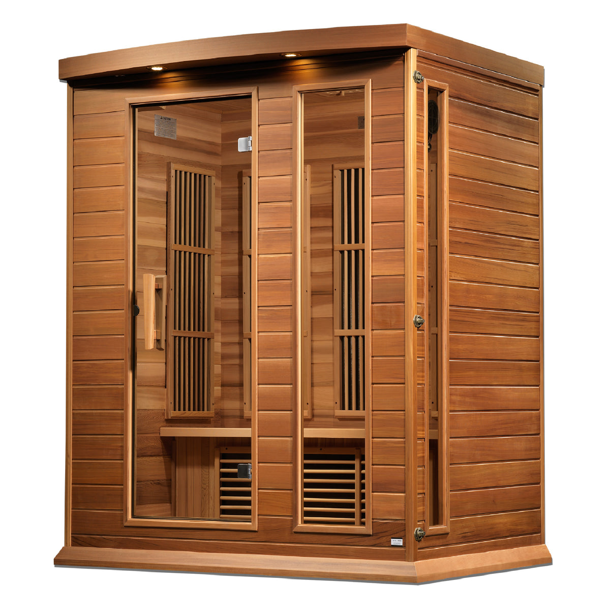 Maxxus 3-Person Canadian Red Cedar Indoor Infrared Sauna (Low EMF)