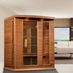 Maxxus 3-Person Canadian Red Cedar Indoor Infrared Sauna (Low EMF)