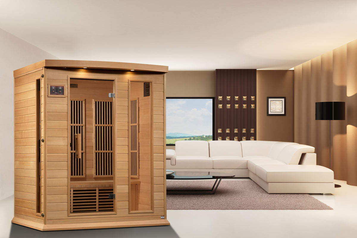 Maxxus 3-Person Indoor Infrared Sauna (Low EMF)