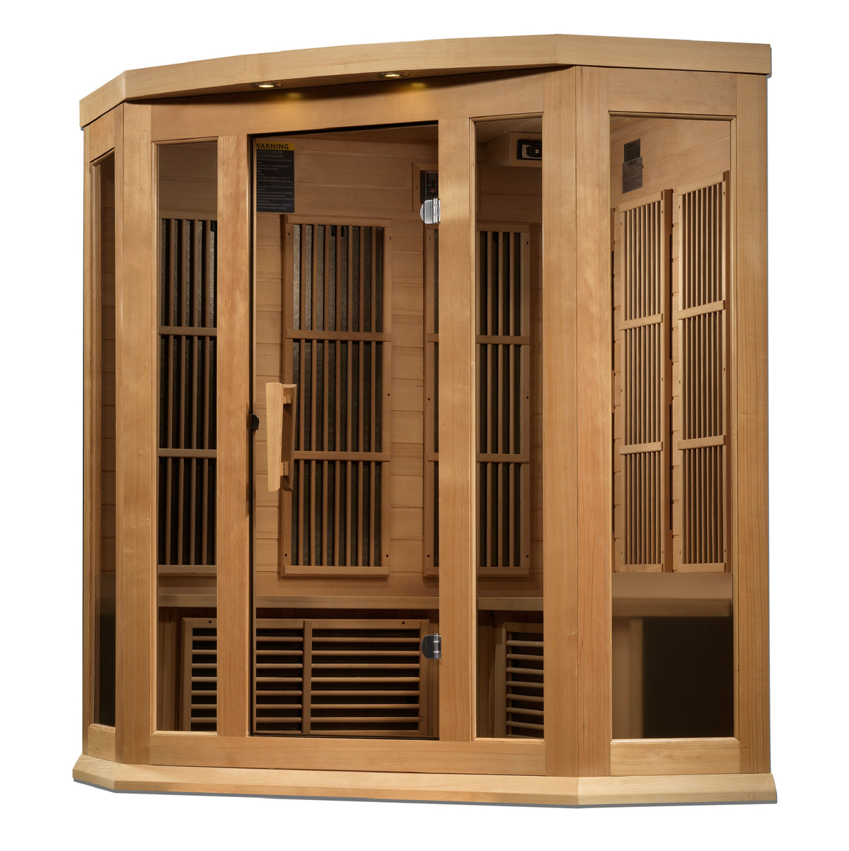 Maxxus 3-Person Indoor Infrared Corner Sauna (Near Zero EMF)