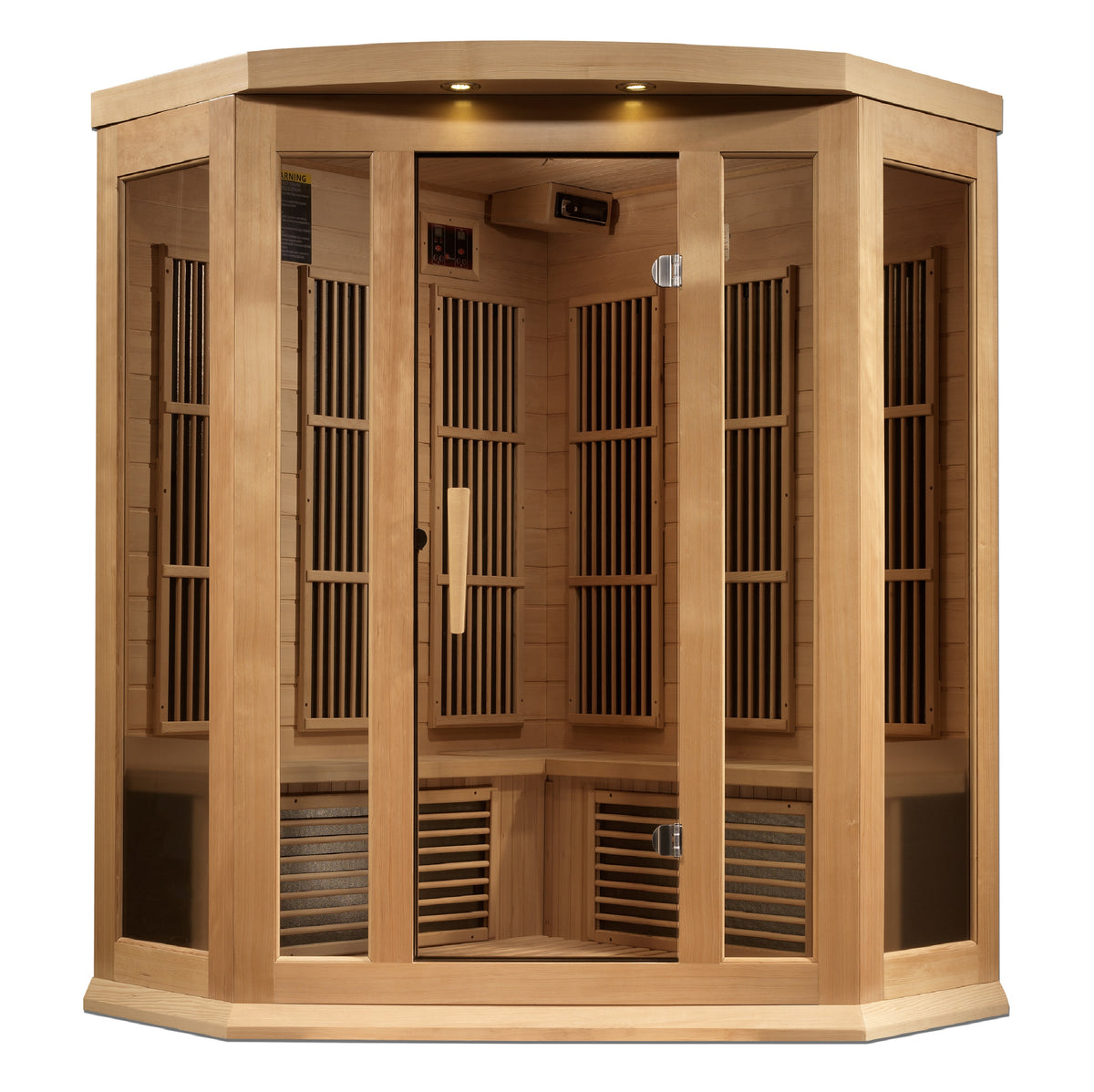 Maxxus 3-Person Indoor Infrared Corner Sauna (Near Zero EMF)
