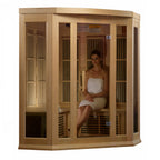 Maxxus 3-Person Corner Infrared Sauna (Low EMF)