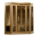 Maxxus 3-Person Corner Infrared Sauna (Low EMF)