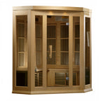 Maxxus 3-Person Corner Infrared Sauna (Low EMF)