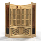 Maxxus 3-Person Corner Infrared Sauna (Low EMF)