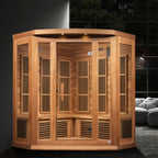 Maxxus Avignon 3-Person Corner Infrared Sauna (Near Zero EMF)