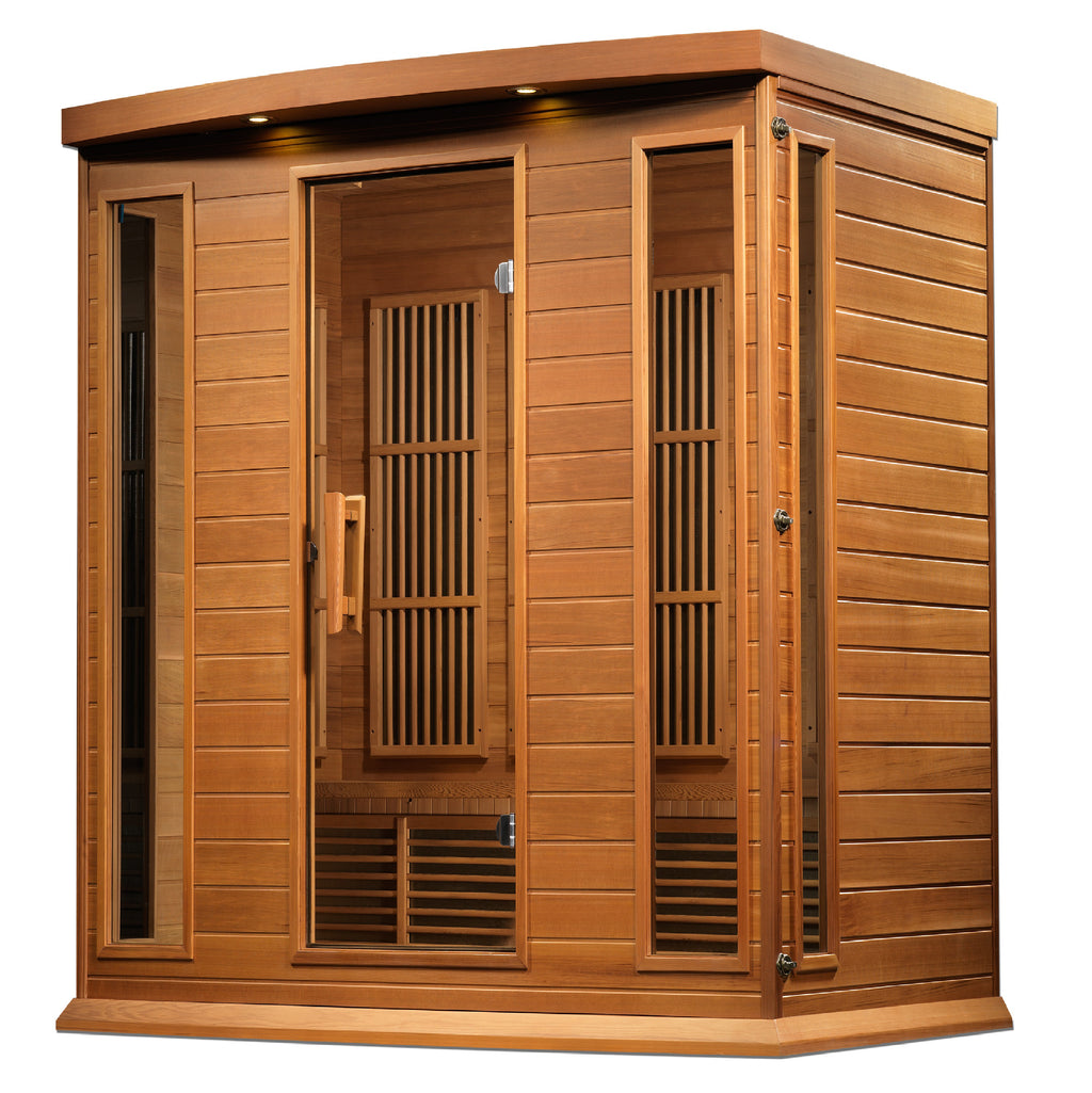 Maxxus 4-Person Canadian Red Cedar Indoor Infrared Sauna (Low EMF)