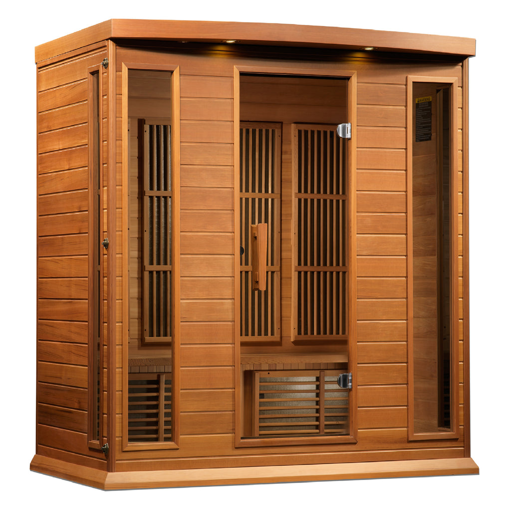 Maxxus 4-Person Canadian Red Cedar Indoor Infrared Sauna (Low EMF)