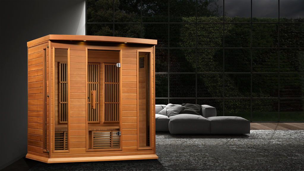 Maxxus Chaumont 4-Person Indoor Infrared Sauna (Near Zero EMF)