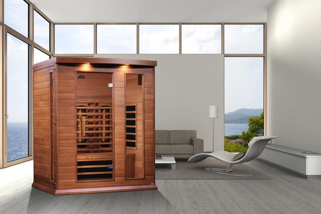 Maxxus 3-Person Indoor Full Spectrum Infrared Sauna (Near Zero EMF)