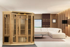 Maxxus 3-Person Corner Infrared Sauna (Low EMF)