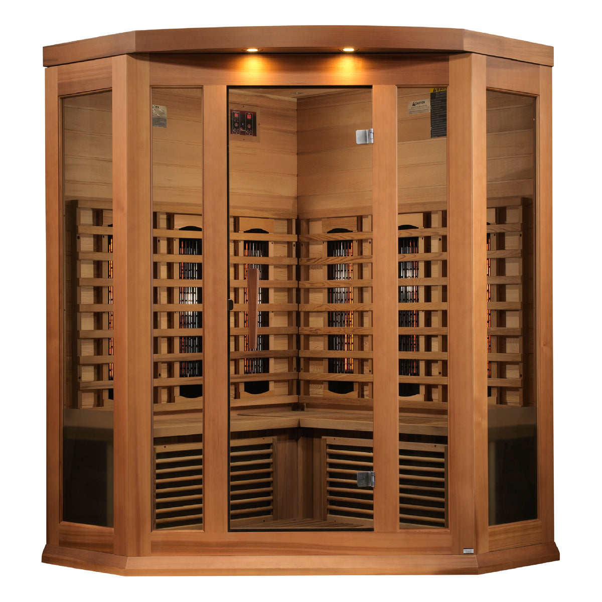 Maxxus 3-Person Corner Infrared Sauna (Full Spectrum)