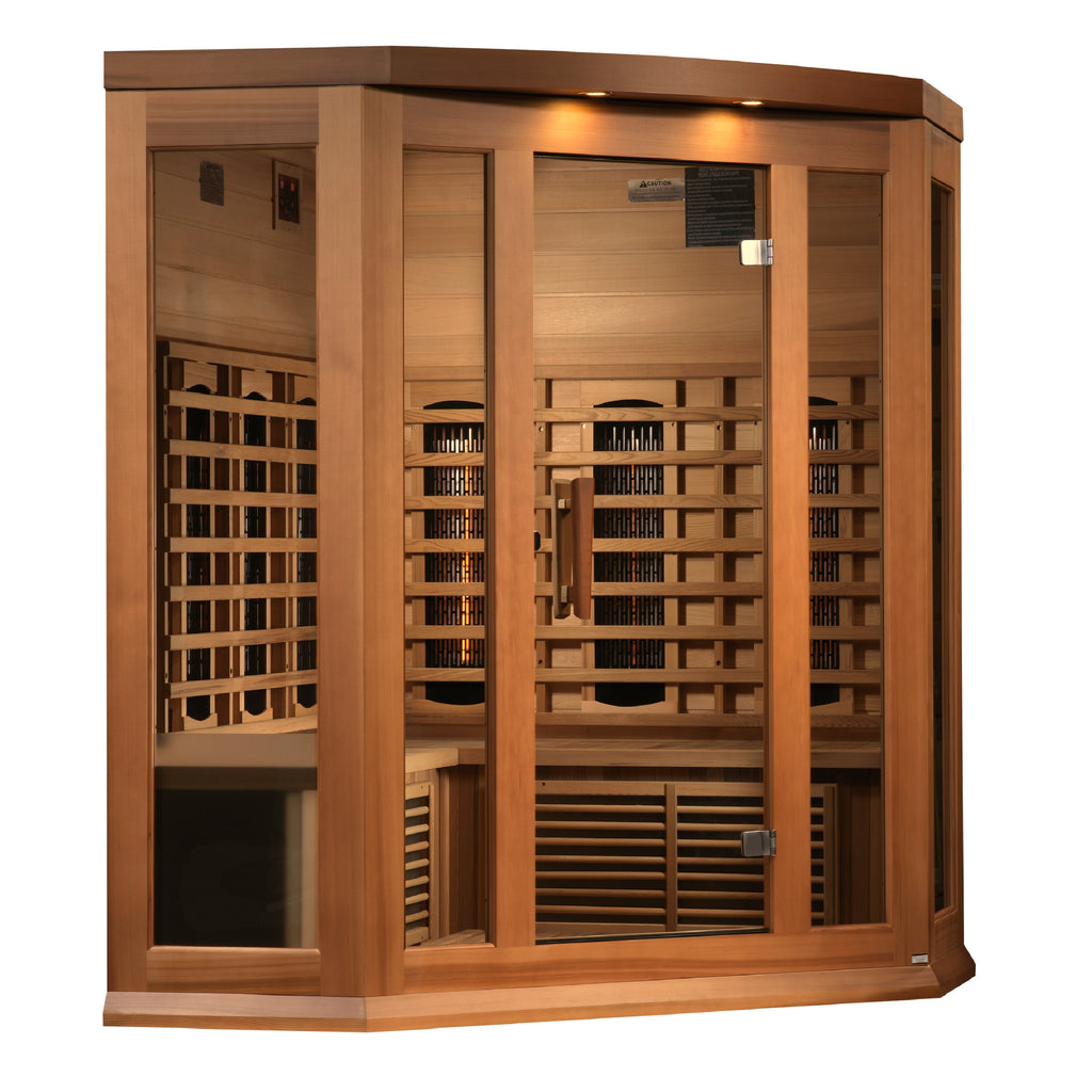 Maxxus 3-Person Corner Infrared Sauna (Full Spectrum)