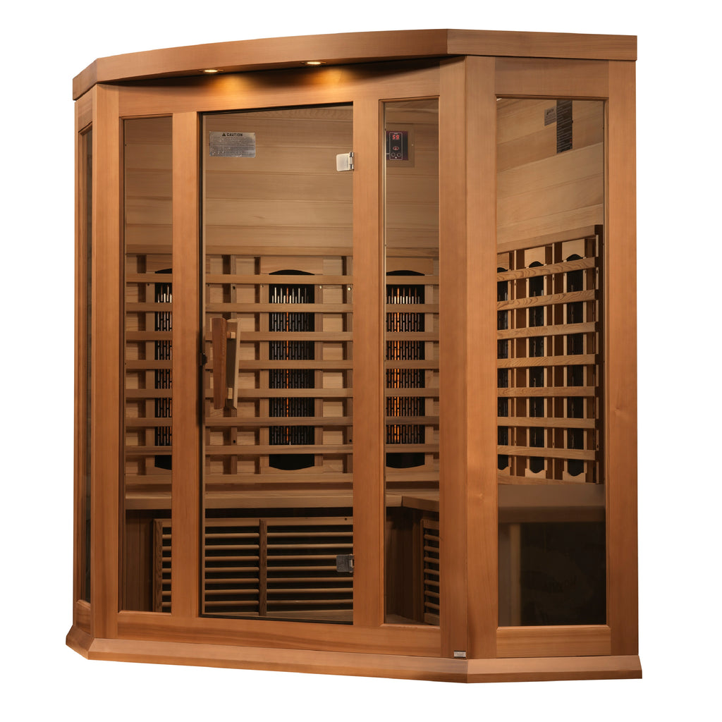 Maxxus 3-Person Corner Infrared Sauna (Full Spectrum)