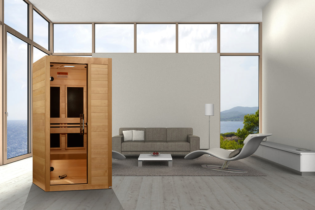 Maxxus S-Line Yoga 1-Person Indoor Infrared Sauna (Ultra Low EMF)