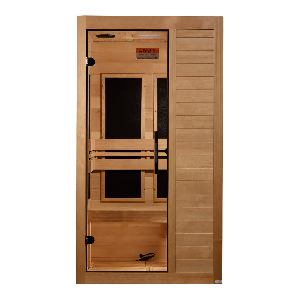 Maxxus S-Line Yoga 1-Person Indoor Infrared Sauna (Ultra Low EMF)