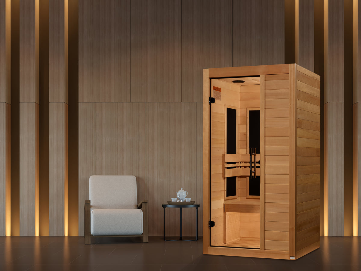 Maxxus S-Line Yoga 1-Person Indoor Infrared Sauna (Ultra Low EMF)
