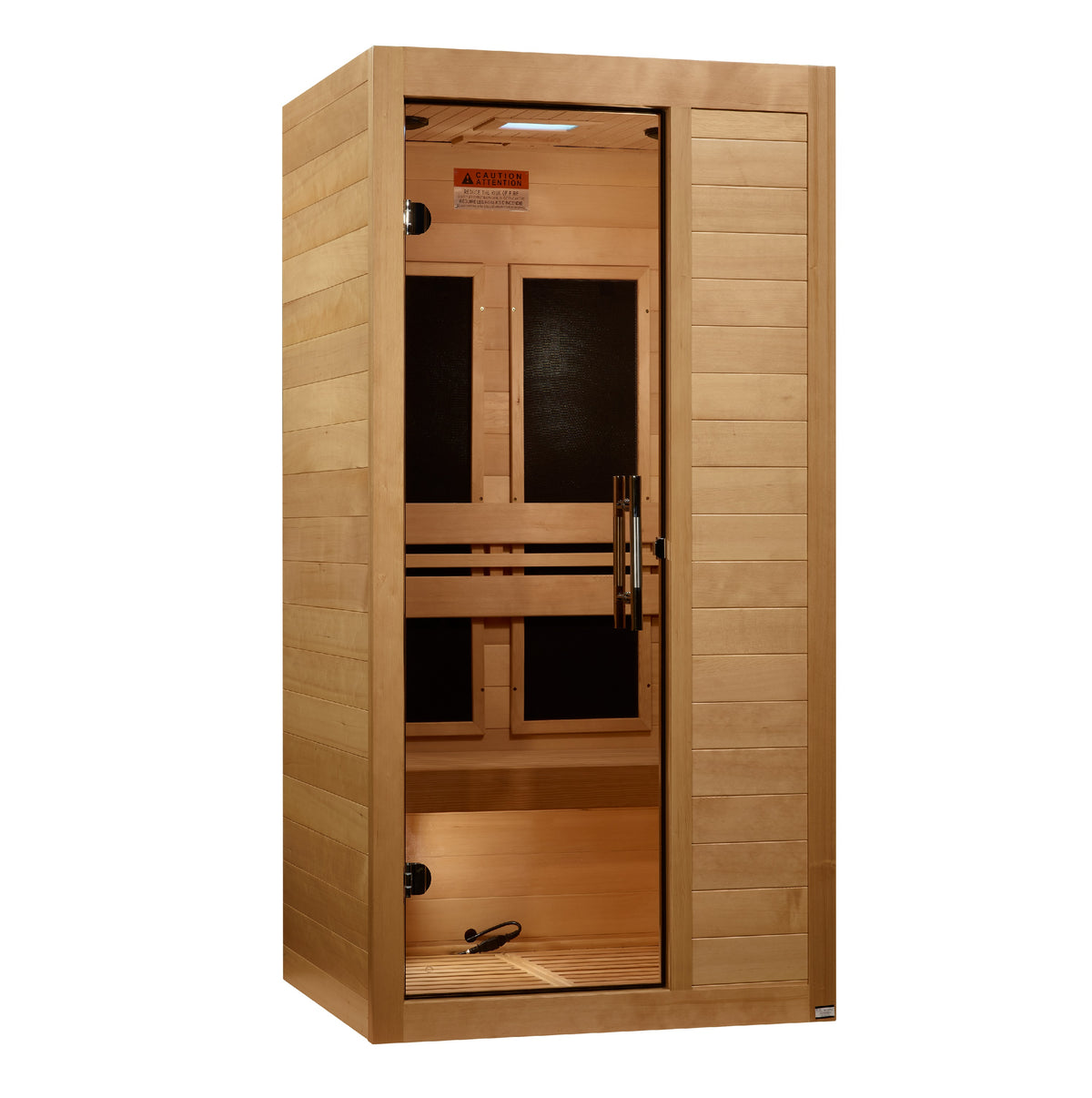 Maxxus S-Line Yoga 1-Person Indoor Infrared Sauna (Ultra Low EMF)