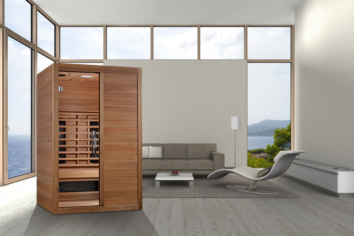 Maxxus S-Line Yoga 2-Person Indoor Infrared Sauna (Full Spectrum)