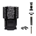 Narvi Inari 16kW wood burning sauna stove with stone cage, chimney kit and sauna stones
