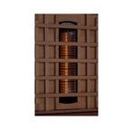 Golden Designs Reserve Edition 3-Person Indoor Full Spectrum Infrared Sauna (Near Zero EMF) — with Himalayan Salt Bar