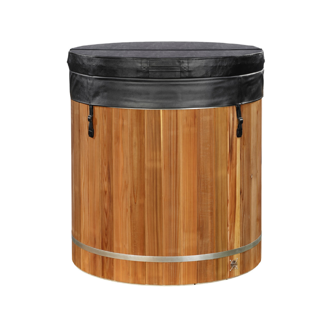 Dynamic Cold Therapy Barrel Cold Plunge - Pacific Cedar Exterior & Stainless Steel Interior