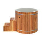 Dynamic Cold Therapy Barrel Cold Plunge - Pacific Cedar Exterior & PVC Interior