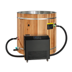 Dynamic Cold Therapy Barrel Cold Plunge - Pacific Cedar Exterior & Stainless Steel Interior