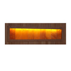 Golden Designs Reserve Edition 3-Person Indoor Full Spectrum Infrared Sauna (Near Zero EMF) — with Himalayan Salt Bar