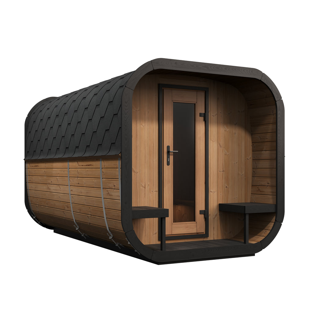 SaunaLife CL12GCP Cube Series 8-person Outdoor Sauna