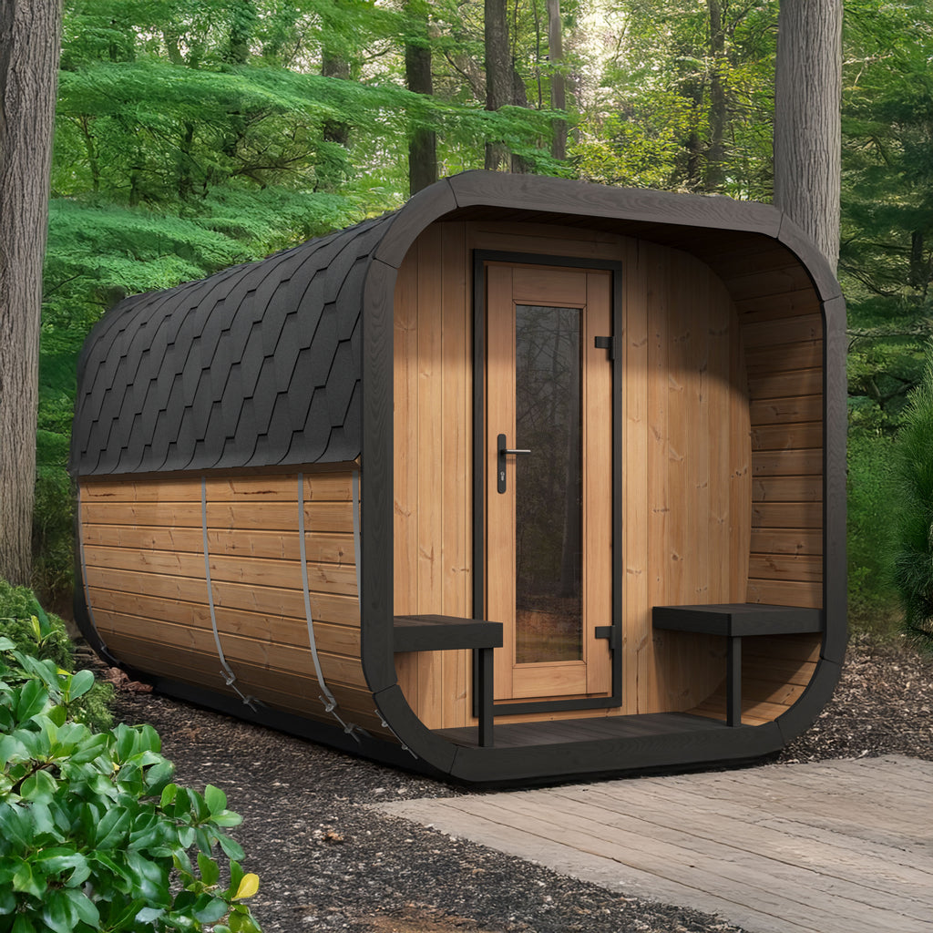 SaunaLife CL12GCP Cube Series 8-person Outdoor Sauna